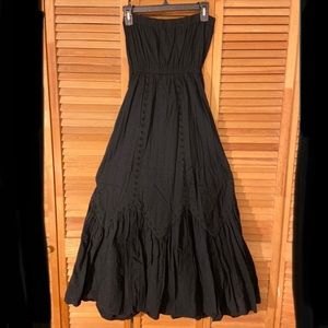 Gap strapless eyelet long romantic dress